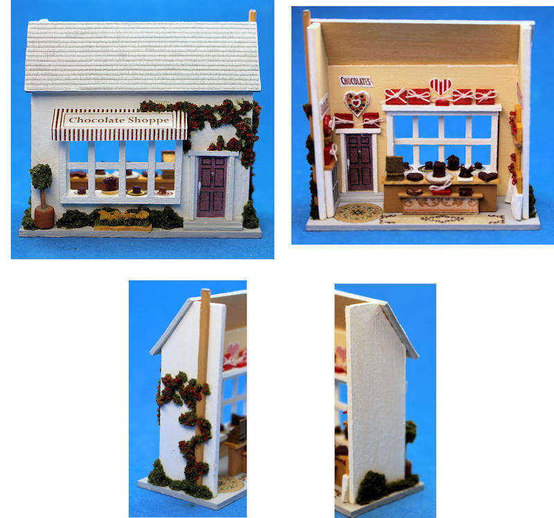 Chocolate shop roombox - 1/144 scale