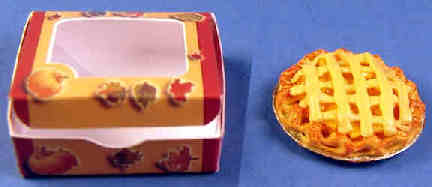 Peach pie with box