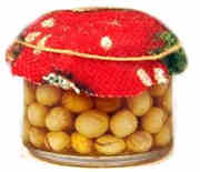 Hazelnuts in a jar