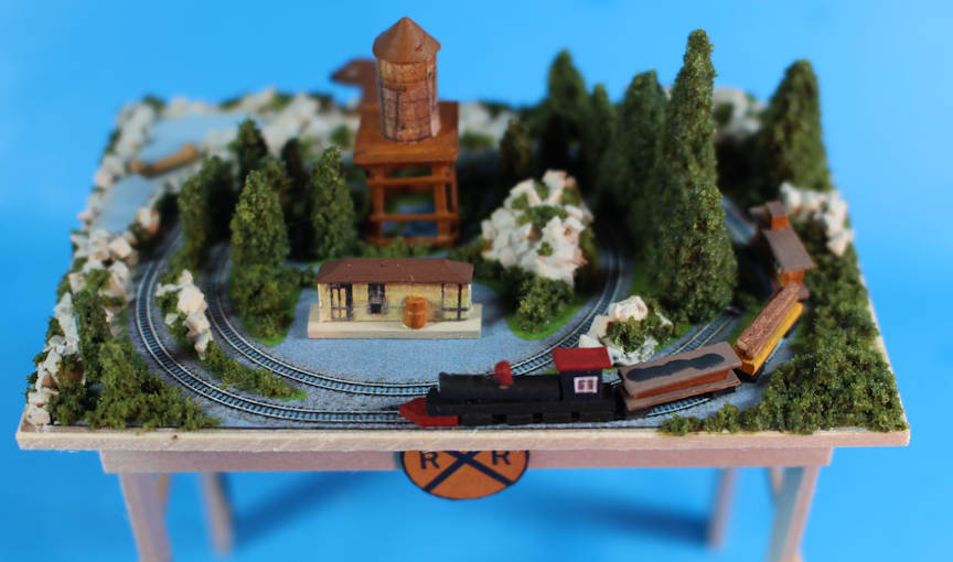 Model train set north woods