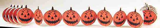 Halloween decoration - pumpkin strip