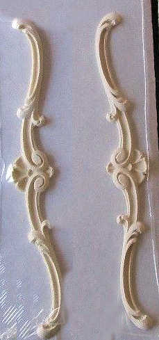 Ceiling or wall carving - set of 2