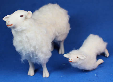 Sheep - Galway ewe and suckling lamb #1a