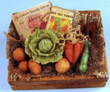 Garden box with veggies