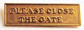 Close the gate sign