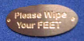 Wipe your feet sign