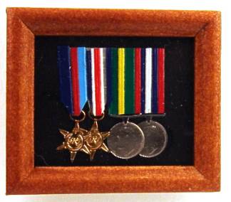 Medals in frame
