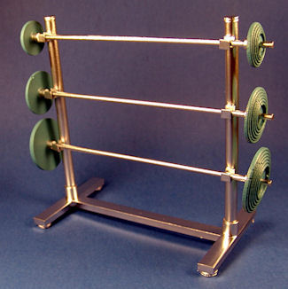 Weight stand and weights - Click Image to Close