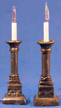 Candlestick lights - silver color