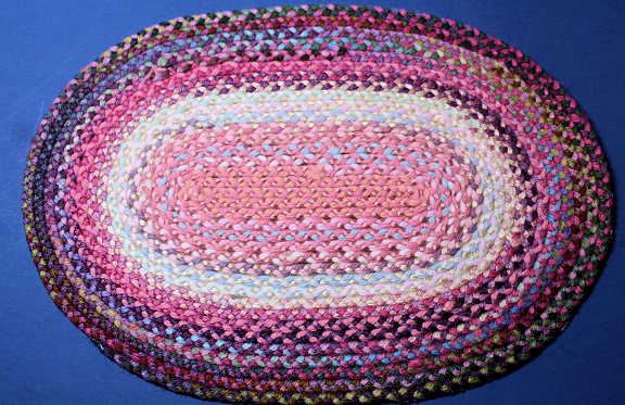 Hand braided rug - "Cat's Meow"