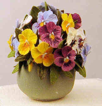Flower arrangement - pansies