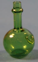 Wine bottle with seal - green