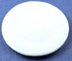 Plate porcelain - 1 1/8" wide
