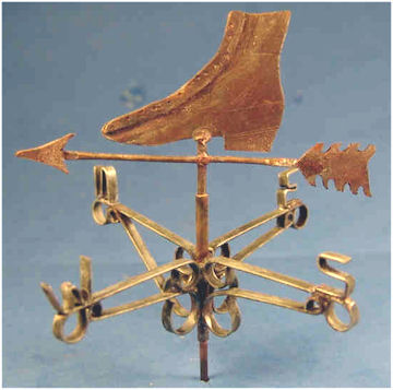 Weathervane for shoe store