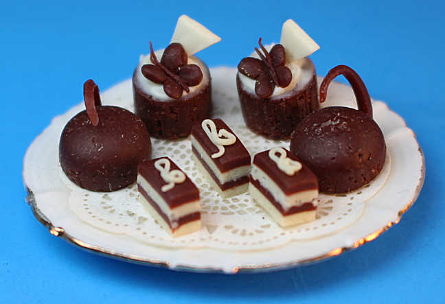 Platter of chocolate treats