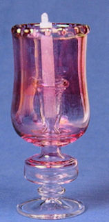 Florentine lamp - cranberry coated