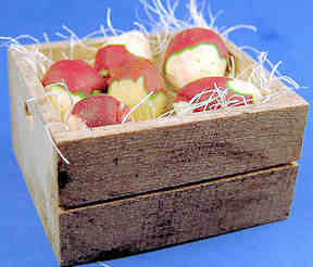 Turnips in crate