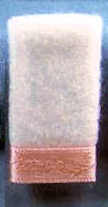 Towels hand set of 2 -pink trim