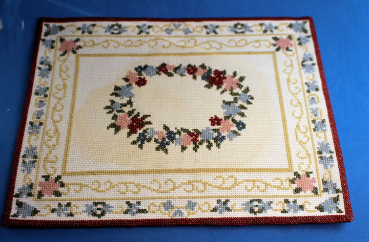 Rug - petit point discolored