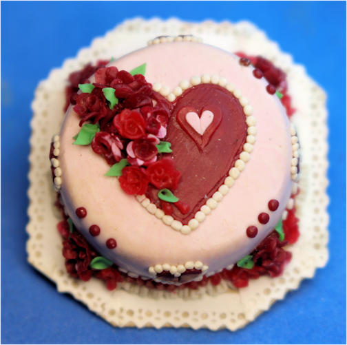 Valentine's cake - elegant