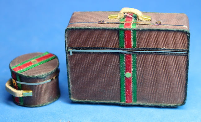 Suitcase and hat box