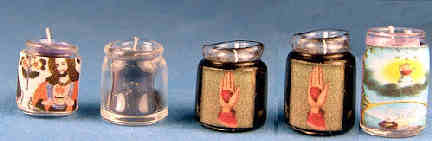 Votive candles - set of 5