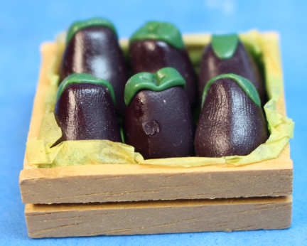 Crate of eggplant