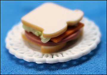 Baloney and cheese sandwich