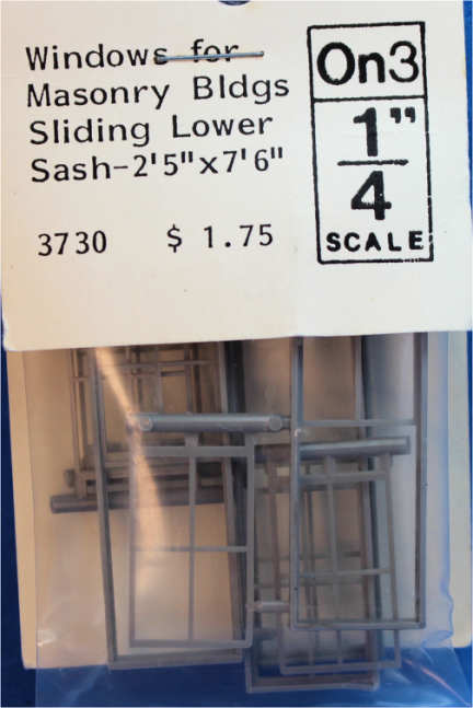Sliding lower sash - 1/4 scale - Grandt line
