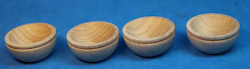 Wooden bowls - set of 4