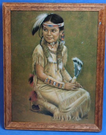 Print - Native American woman