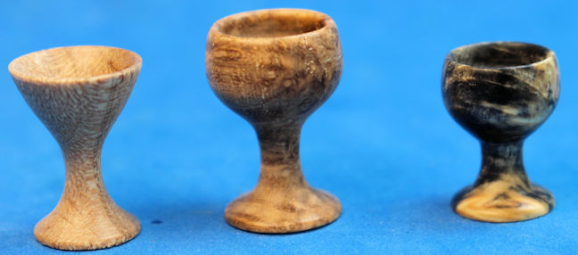 Wood turnings - cups