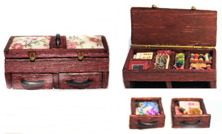 Sewing box - filled