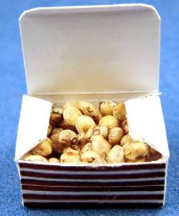 Roasted nuts in box