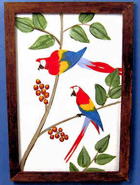 Macaws painting