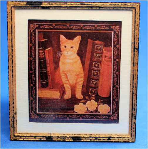 Library cat print - Click Image to Close