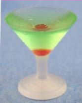 Sour apple martini cocktail