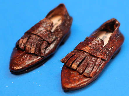 Loafers - fringed - men's brown