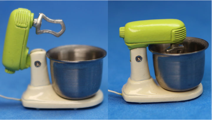 Electric mixer small- white/lime
