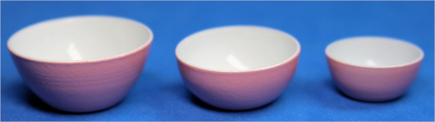 Nesting bowl set - pink
