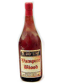Dusty bottle of vampire blood