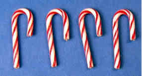 Candy canes - set of 4