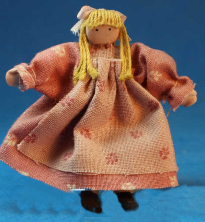 Doll with pink dress