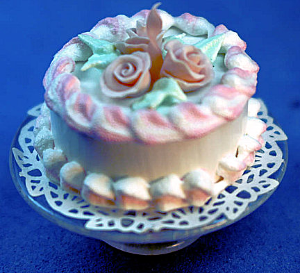 Fancy roses cake - Click Image to Close