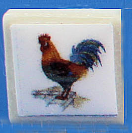 Ceramic tile - rooster