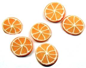 Slices of orange - 6 pieces