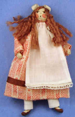 Doll for a doll - Country girl striped dress