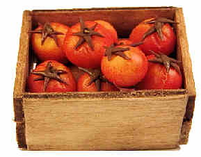 Crate of tomatoes