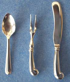 Cutlery - 3 place setting - sterling silver