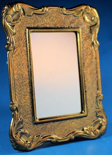 Mirror - gold color metal frame